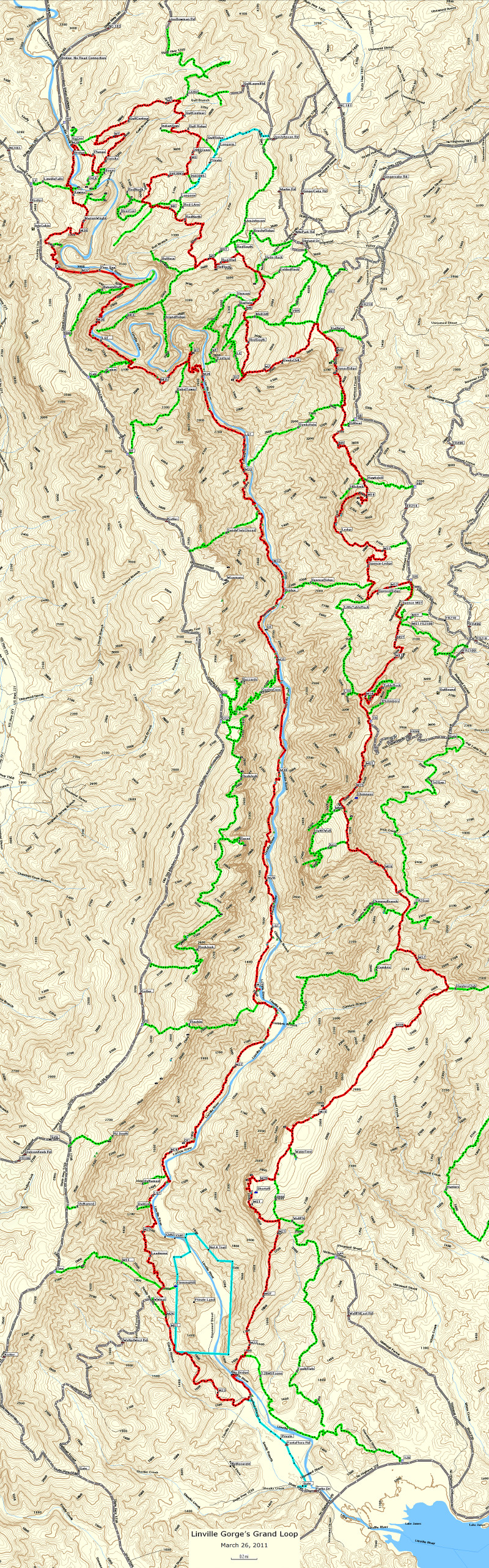 Grand Loop Linville Gorge Marshall Weatherman