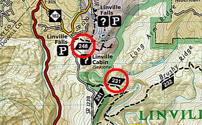 National Geographic Linville Gorge Errata