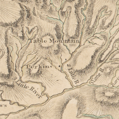 Excerpt from the Compleat Map of North Carolina in the North Carolina Maps collection at UNC.