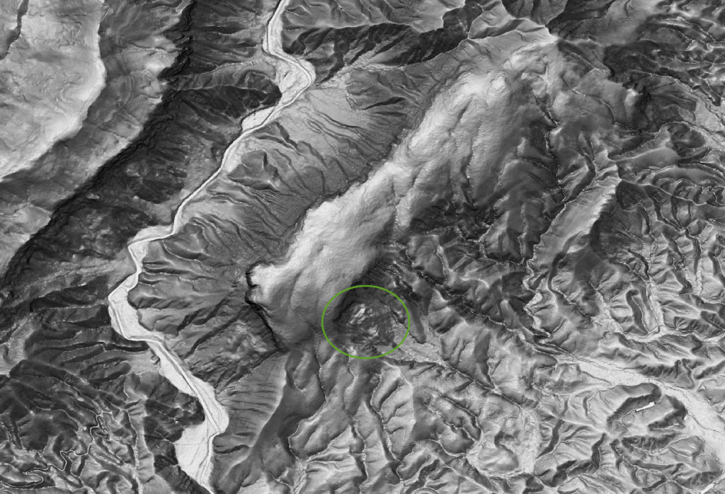 landslide deposit Shortoff Mountain Linville Gorge
