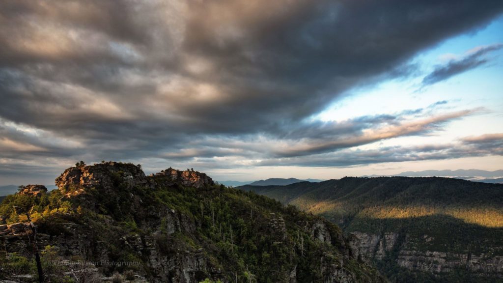 Sunrise at The Chimneys in Linville Gorge. (Photo: Danny Buxton)