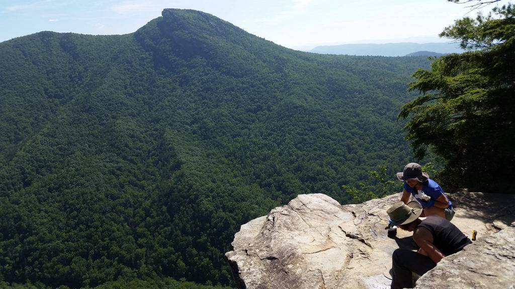 Removing Graffiti at Wiseman's View 