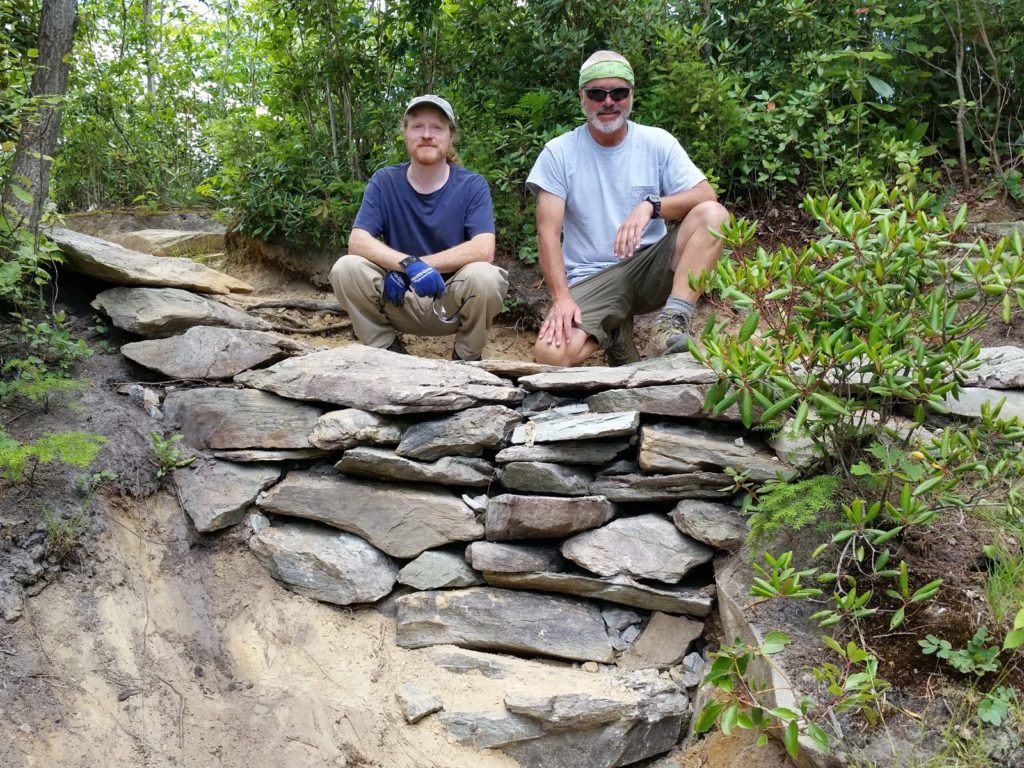 Rock work on Babel Tower. (Photo: Mike Jones)