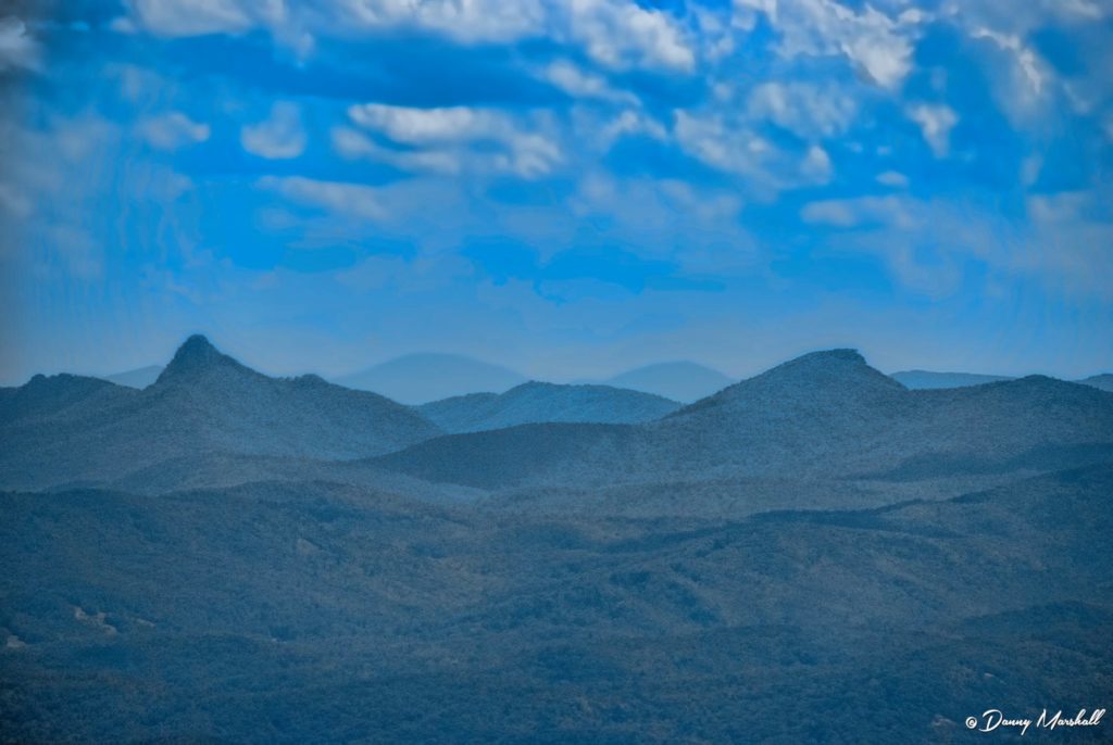 View Table Rock and Hawksbill from Flat Top Mountain. (Photo: Danny Marshall)