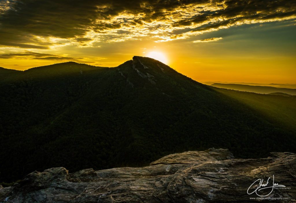 Sunrise from Wiseman's View in Linville Gorge. (Photo: Chad Jones)