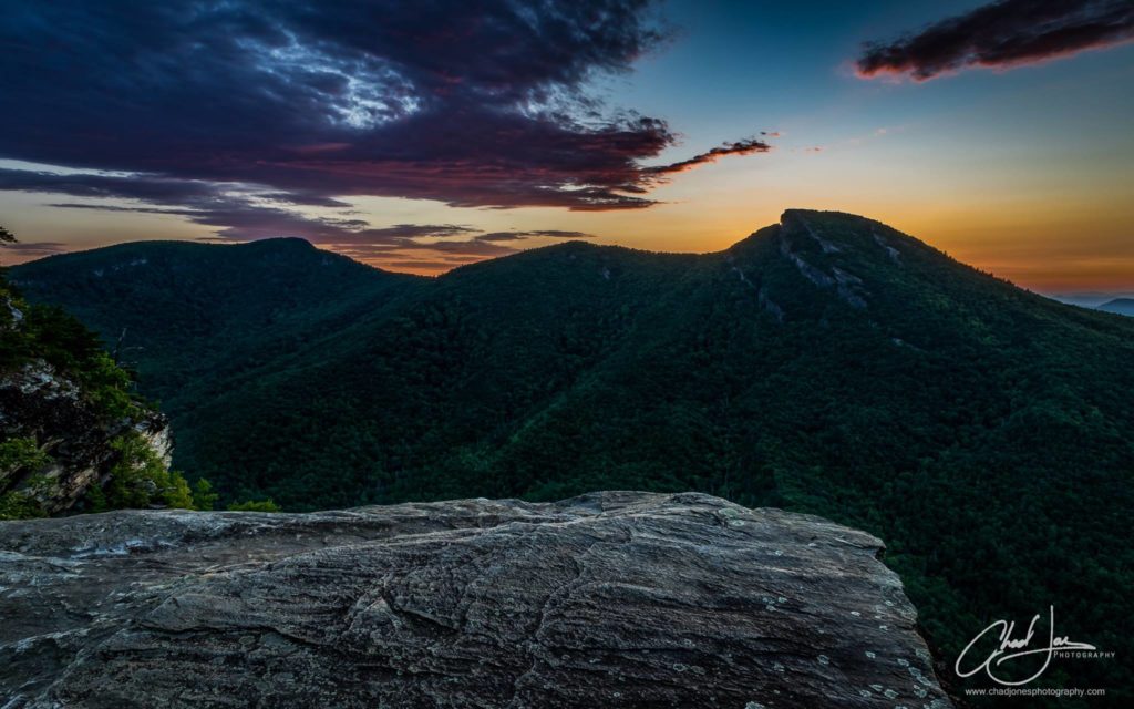 Sunrise from Wiseman's View in Linville Gorge. (Photo: Chad Jones)