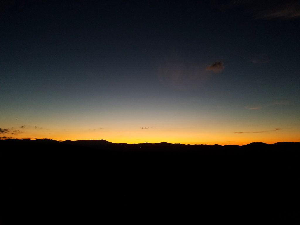 Sunset from the Pinnacle in Linville Gorge. (Photo: Scott Gentry)