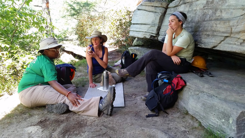 Trail Work on Babel Tower Trail in Linville Gorge