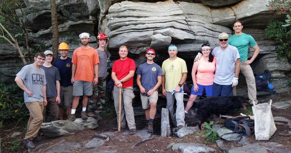 Trail crew at Babel Tower.