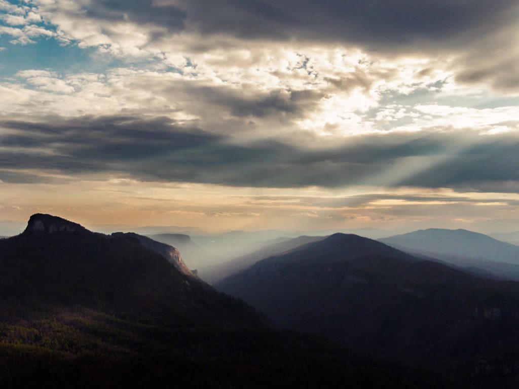 View from Hawksbill in Linville Gorge.