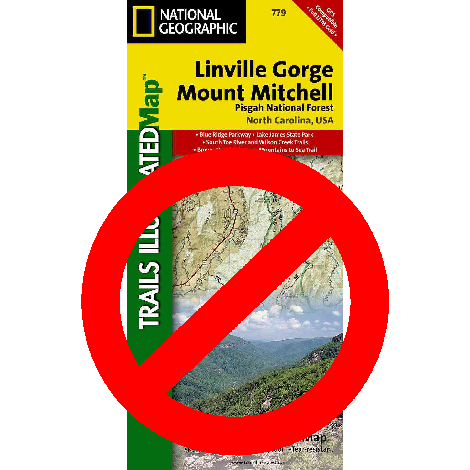 National Geographic Linville Gorge Mount Mitchell LGMAPS Linville Gorge Maps