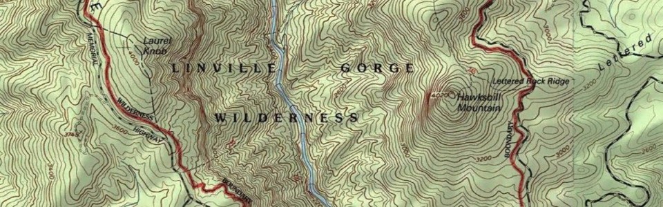 Earth Point Topographical Map Linville Gorge