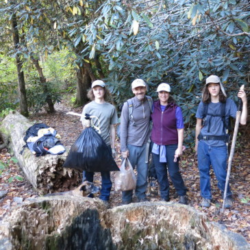 Trail Work and Trash Pickup on LGT