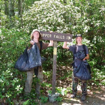 Clean-up at Upper Creek