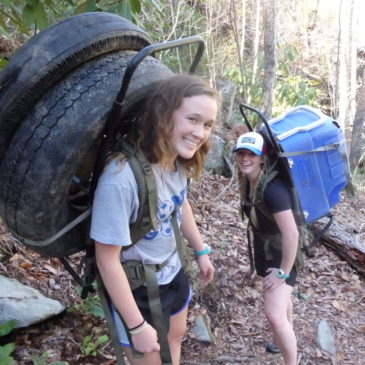 Six miles, Four tires, One cooler…