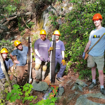 Sawyers work on the LGT near Bynum Bluff